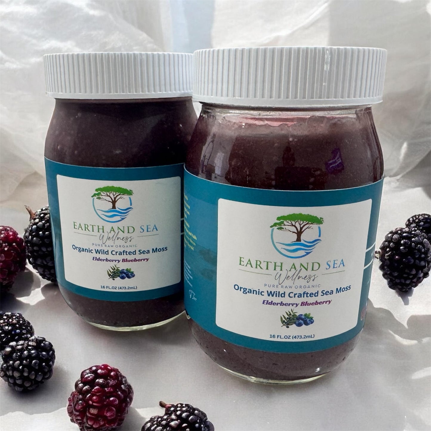 New! Pre-Sweetened Elderberry Blueberry Sea Moss Gel