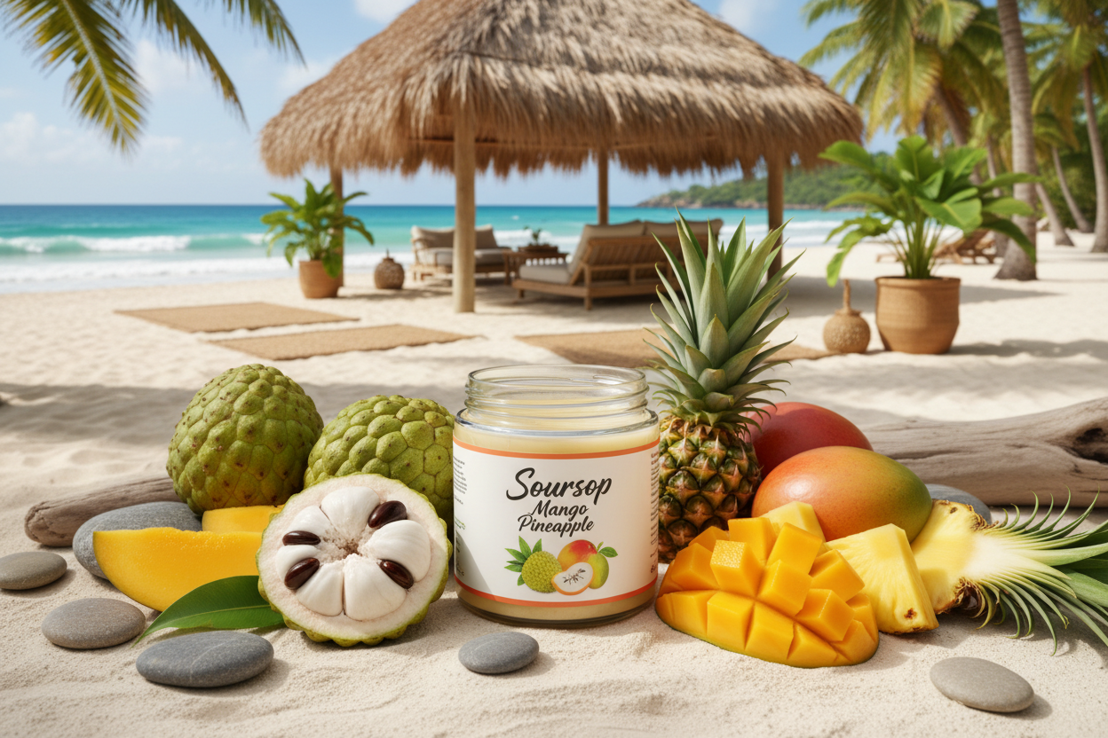 New! Pre-Sweetened Soursop Mango Pineapple Sea Moss Gel